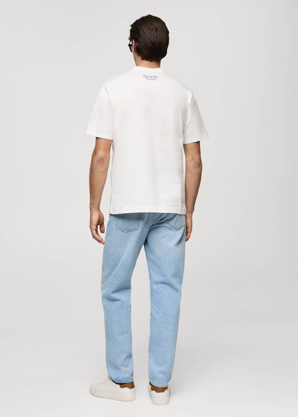 Mango Gemustertes Regular-Fit-T-Shirt aus Baumwolle Saisonale Angebote