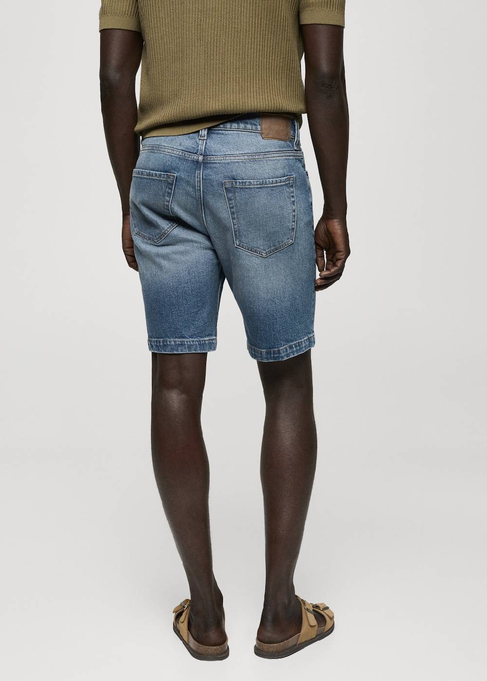 Mango Regular Fit-Bermudashorts aus Jeans Kostenlose Rückgabe