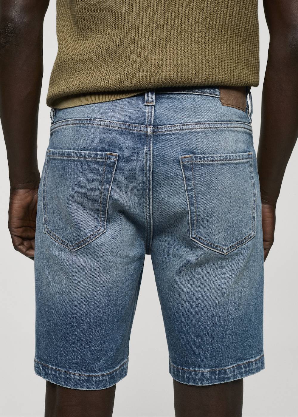 Mango Regular Fit-Bermudashorts aus Jeans Kostenlose Rückgabe