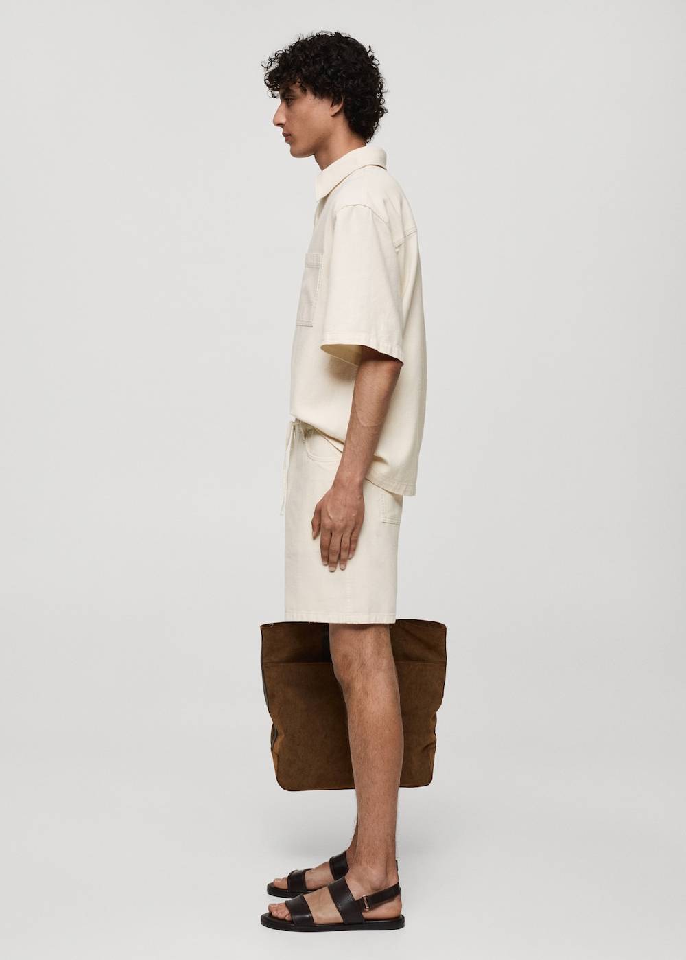 Mango Baumwoll-Bermudashorts mit Kordelzug Bis zu 65% Rabatt