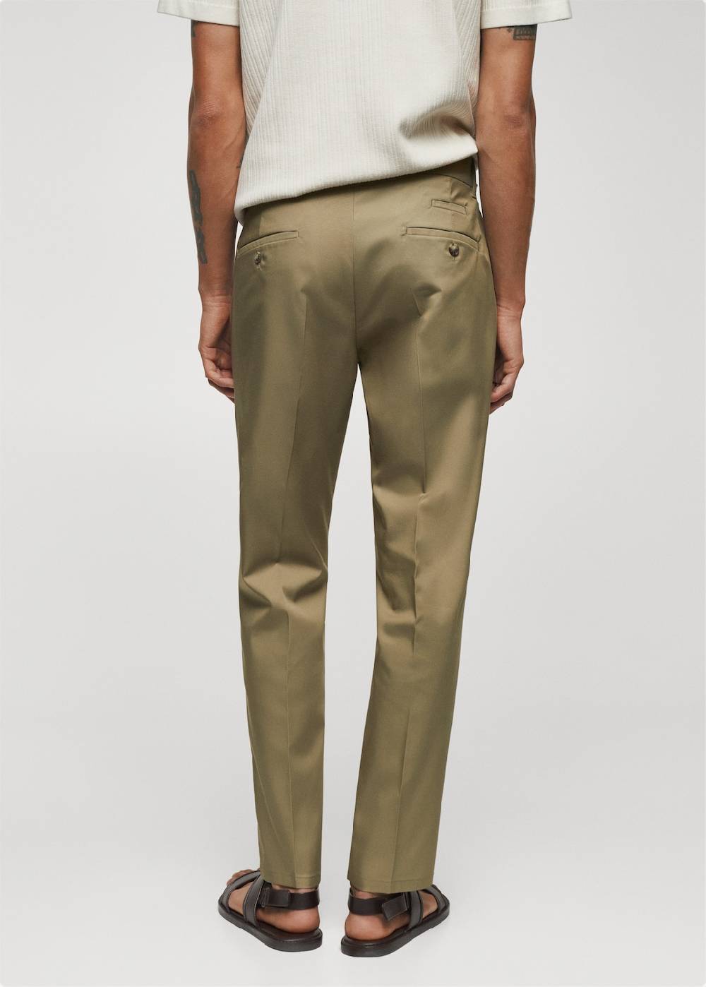 Mango Slim Fit-Hose aus Lyocell Sonderangebot der Fabrik