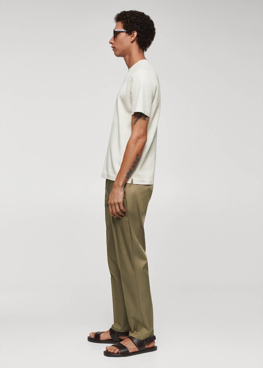 Mango Slim Fit-Hose aus Lyocell Sonderangebot der Fabrik