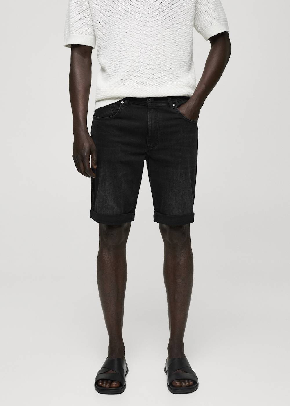 Mango Slim Fit-Jeans-Bermudashorts Discount Store für neue Produkte