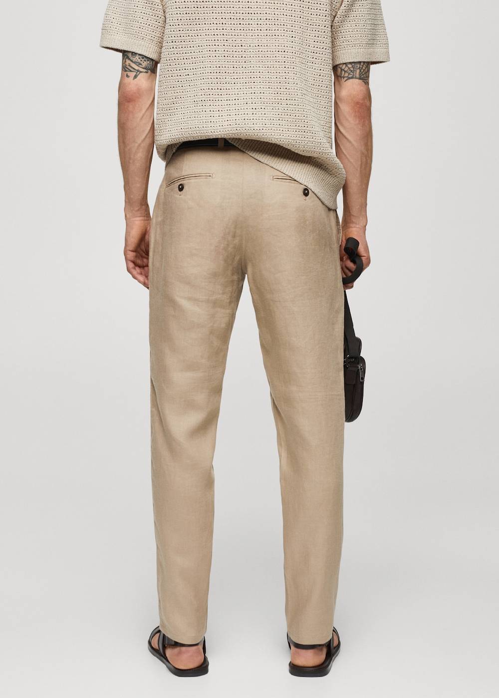 Mango Slim Fit-Hose aus 100 % Leinen Nur noch ein Tag übrig