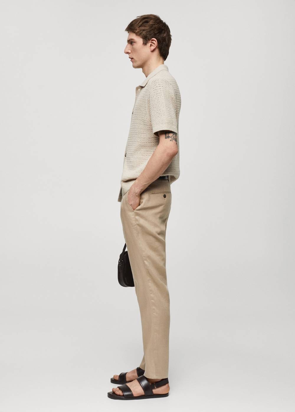 Mango Slim Fit-Hose aus 100 % Leinen Nur noch ein Tag übrig