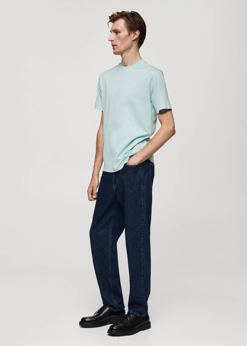 Mango Slim-Fit-T-Shirt aus 100 % Baumwolle Riesige Rabatte