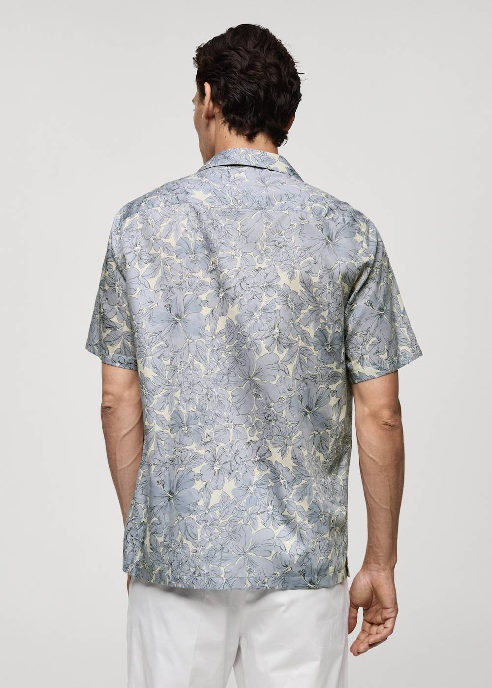Mango Hemd aus 100 % Baumwolle mit Blumenprint Clearance-Verkauf