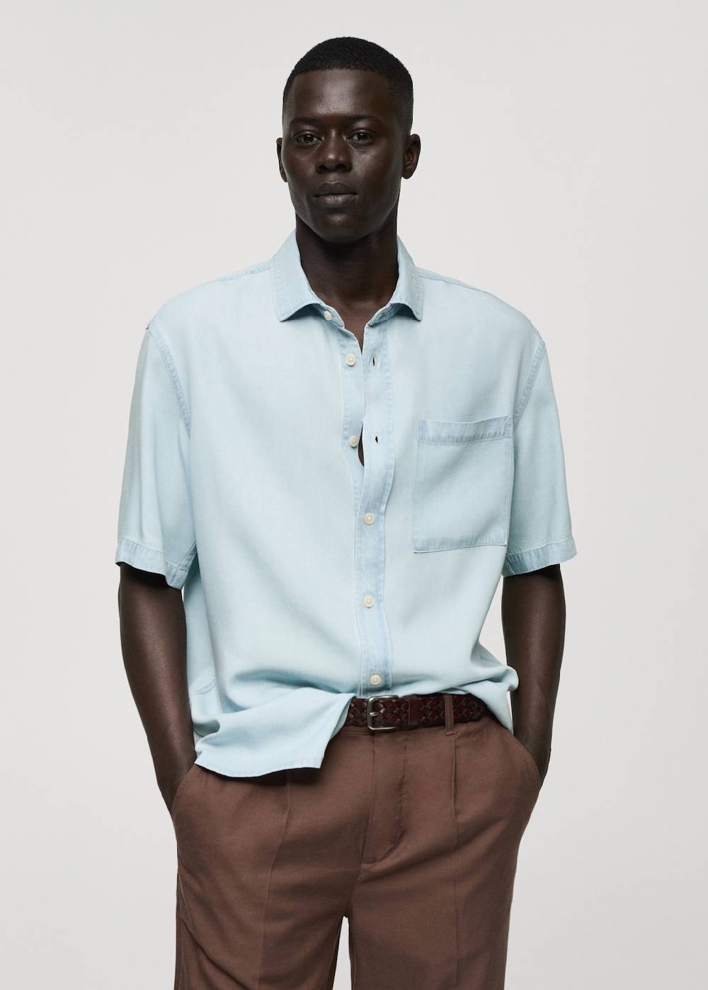 Mango Regular-Fit-Hemd aus 100 % Tencel Fabrikladen