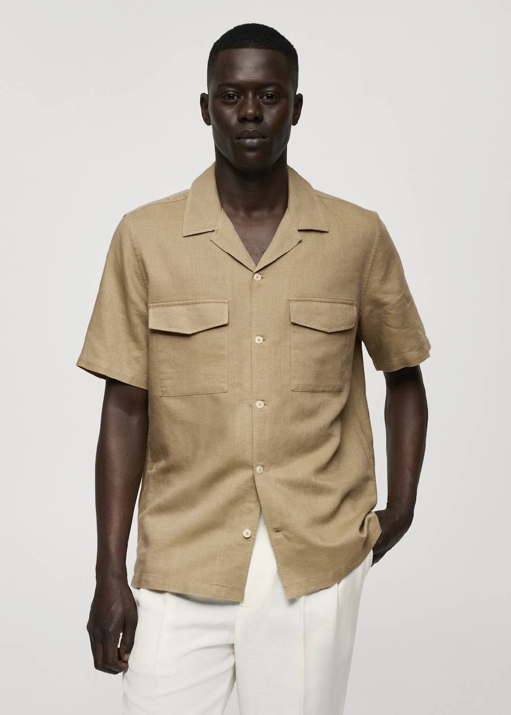 Mango Regular Fit-Hemd aus Leinen mit Baumwolle Begrenzt auf 3 Tage