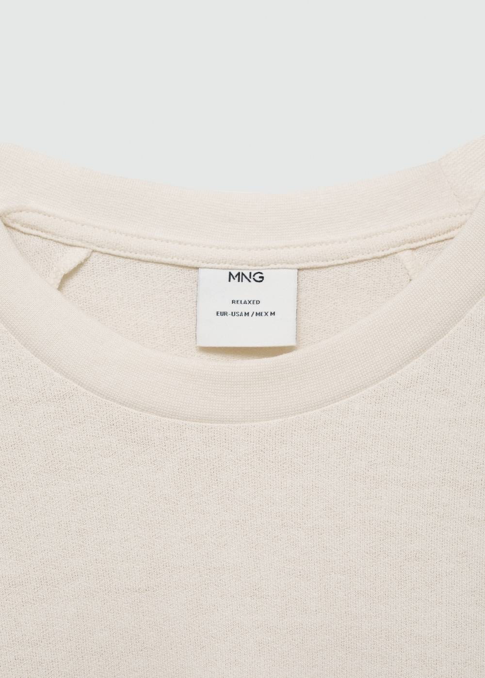 Mango Relaxed Fit-T-Shirt aus Baumwolle 50% Rabatt für begrenzte Zeit