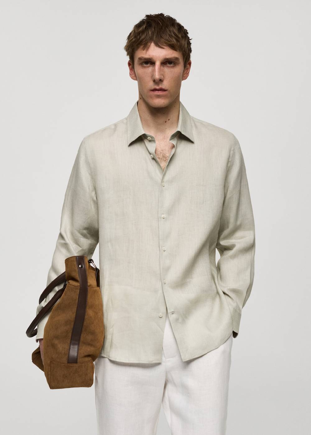 Mango Regular Fit-Hemd aus 100 % Leinen Online