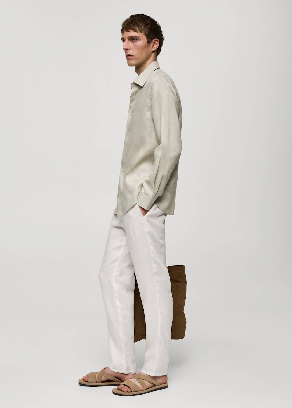 Mango Regular Fit-Hemd aus 100 % Leinen Online