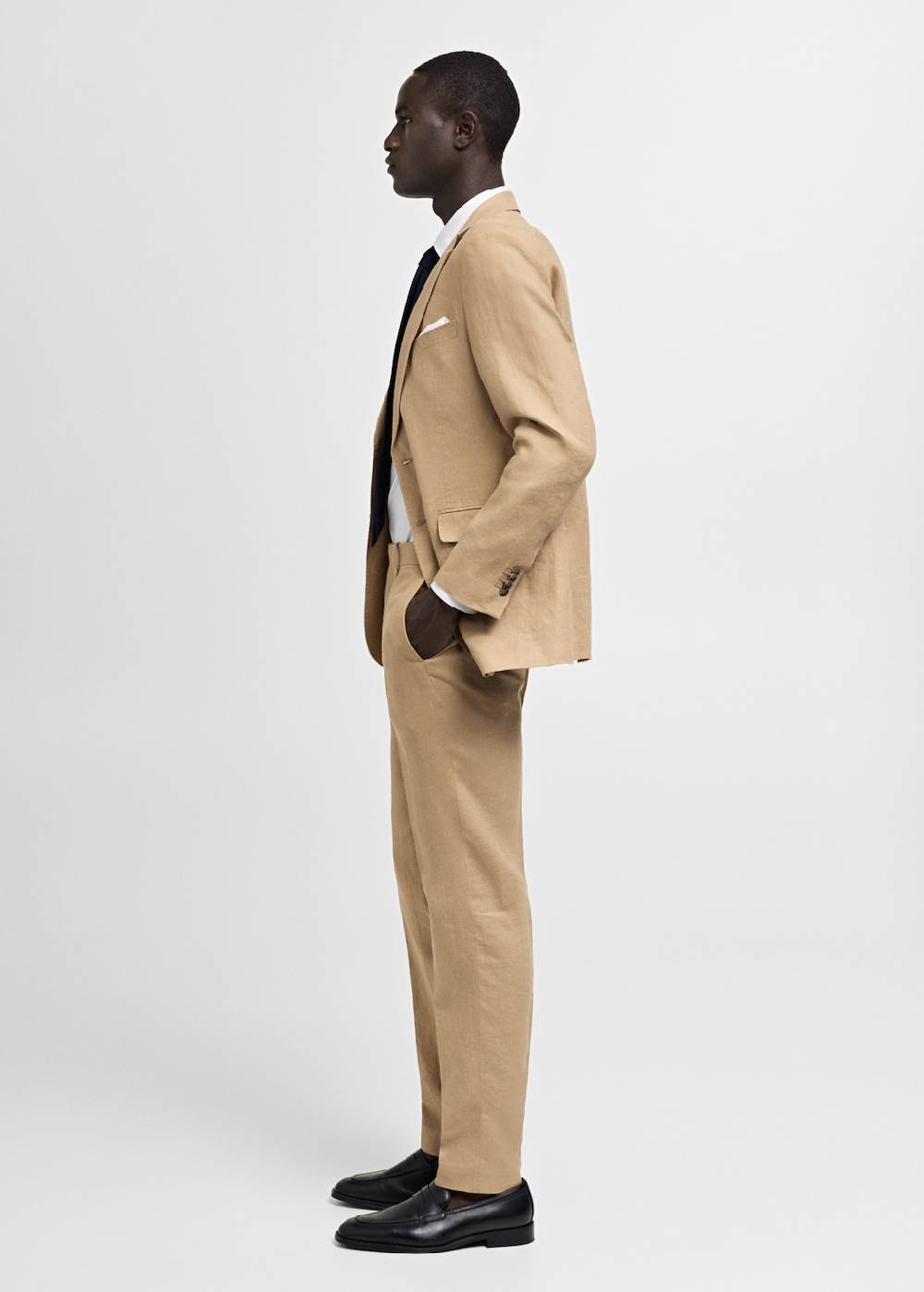 Mango Slim-Fit-Anzughose aus 100 % Leinen im Angebot