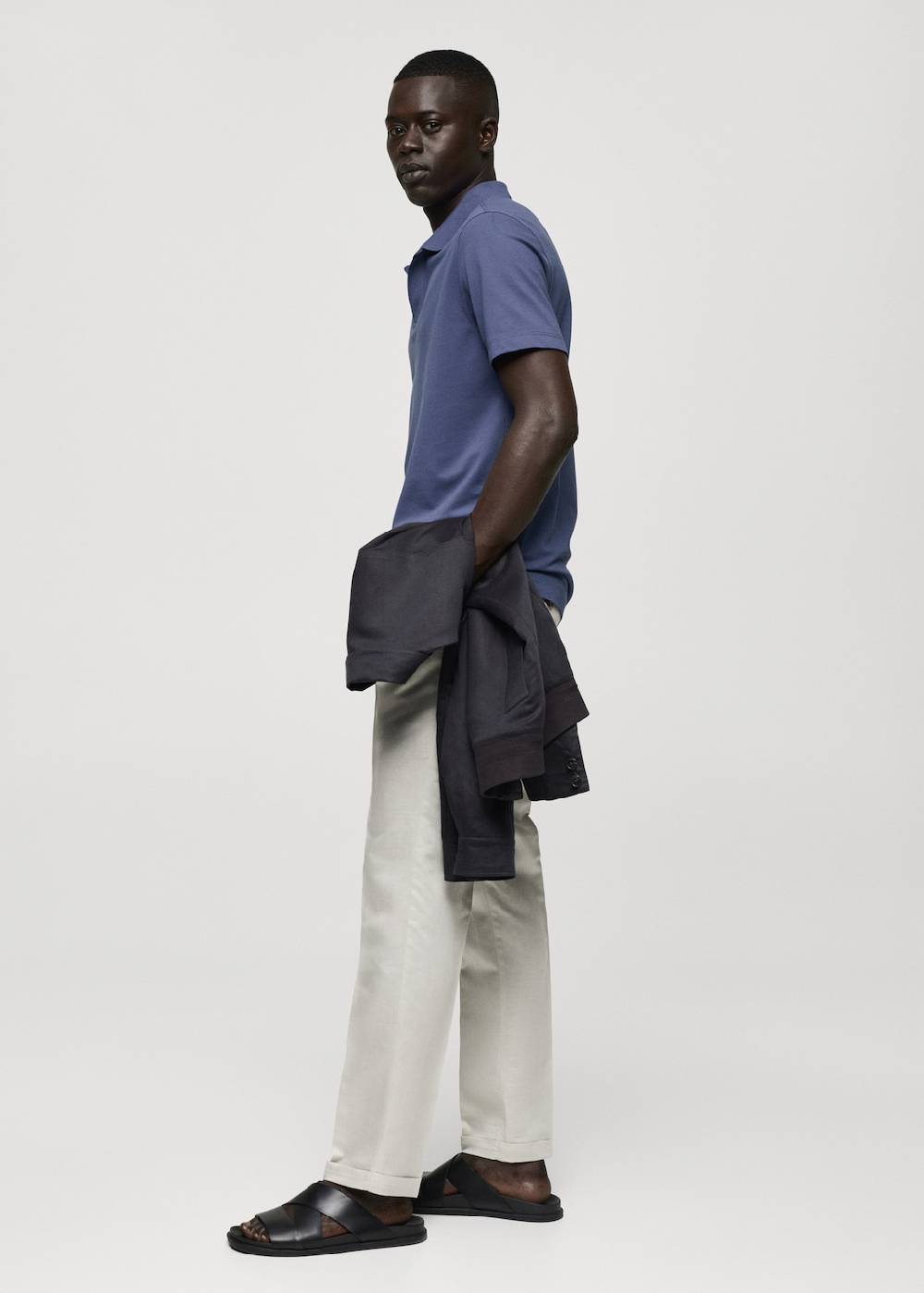 Mango Slim Fit-Poloshirt aus Baumwoll-Piqué Schlussverkauf