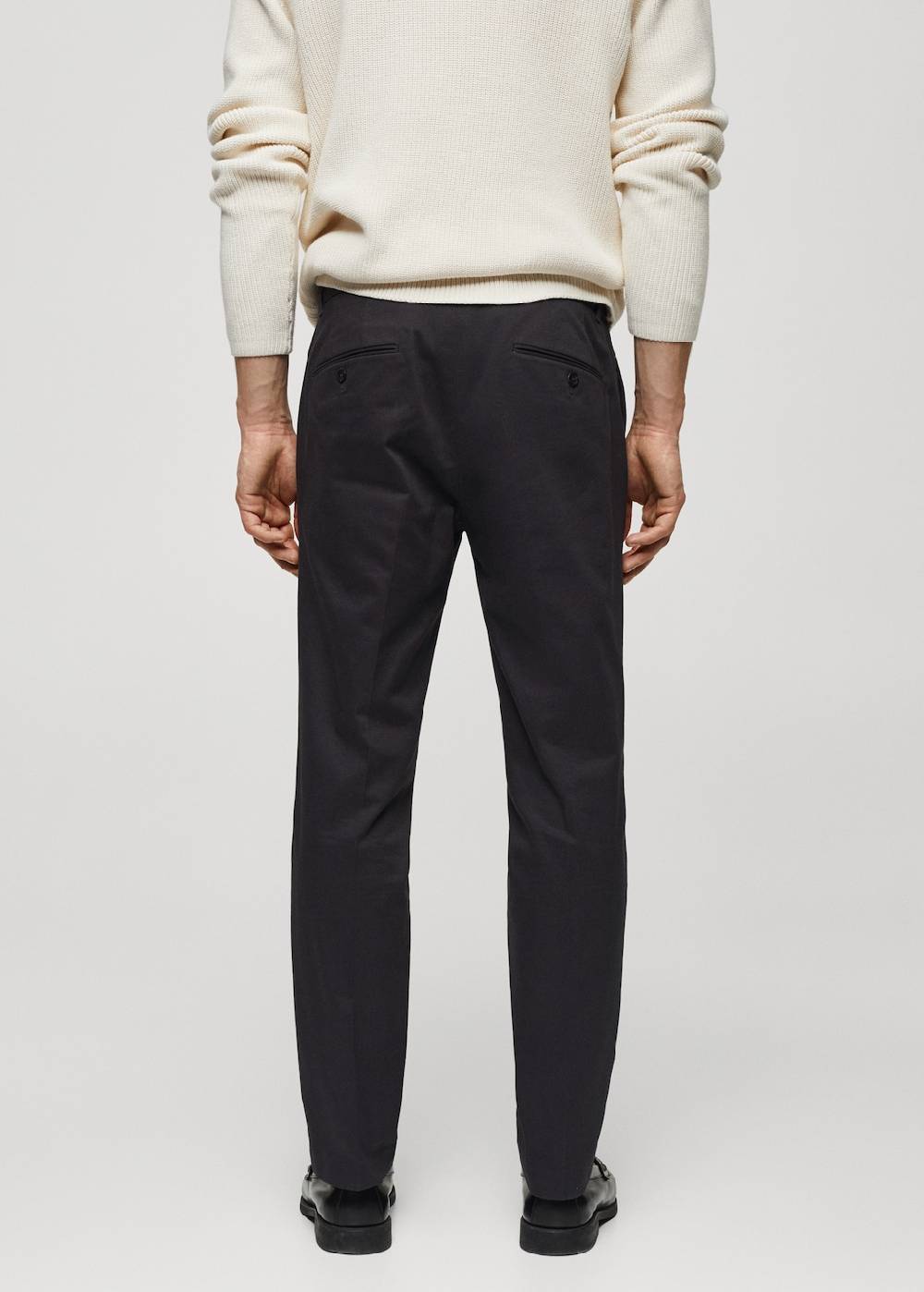 Mango Slim Fit-Bundfaltenhose aus Baumwolle Kostenloser Versand