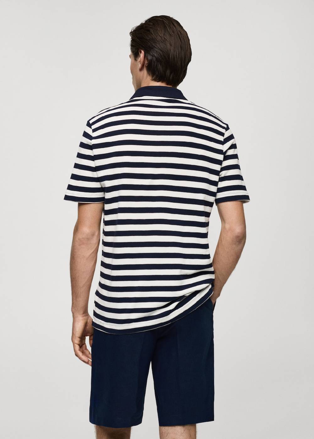 Mango Gestreiftes Regular-Fit-Poloshirt aus Baumwoll-Piqué Fabrikpreis