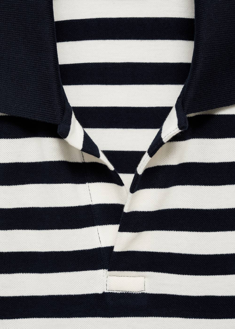 Mango Gestreiftes Regular-Fit-Poloshirt aus Baumwoll-Piqué Fabrikpreis