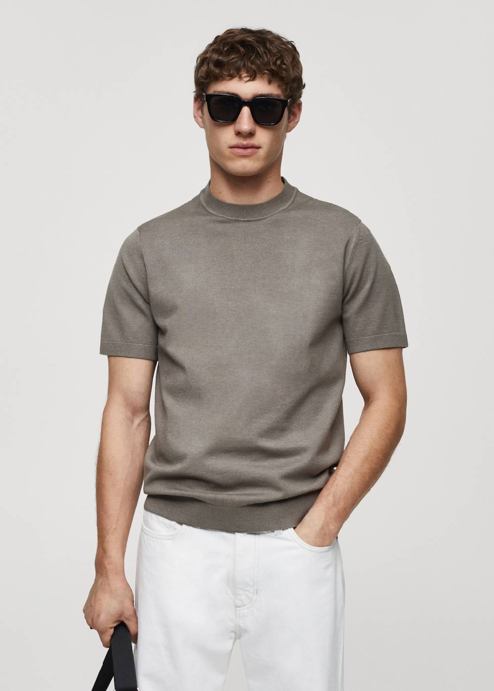 Mango Shirt aus Feinstrick Flash Sale