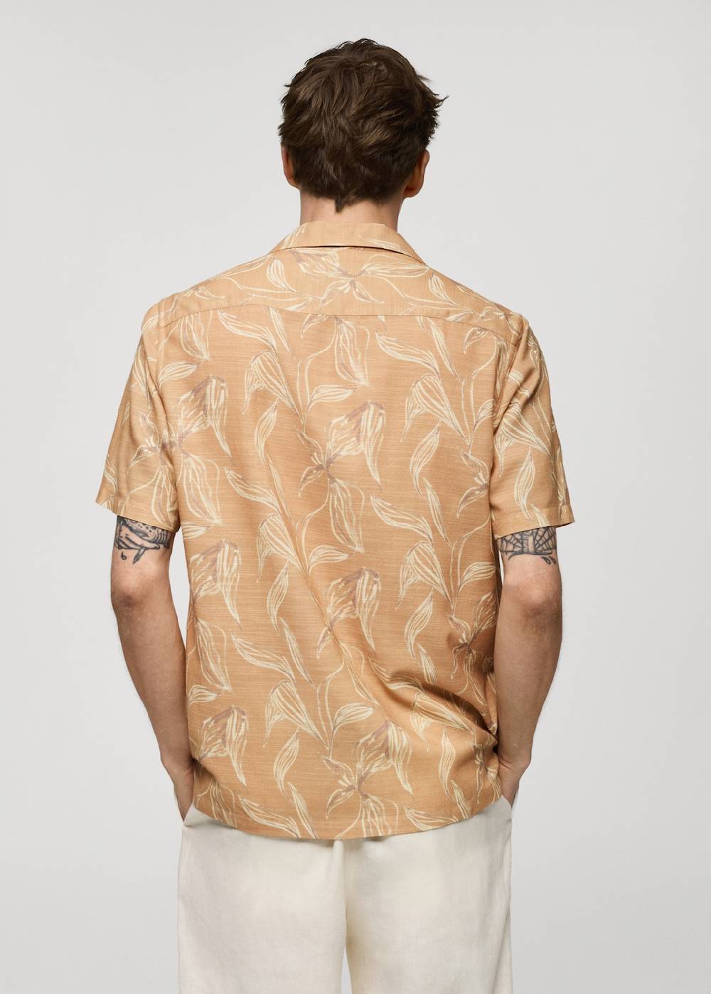 Mango Fließendes Regular-Fit-Printhemd Online Shopping