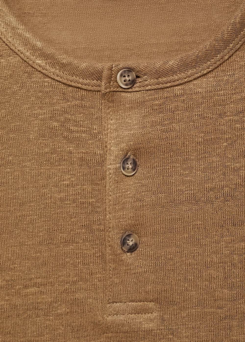 Mango Slim-Fit-T-Shirt aus Leinengemisch Preisnachlass