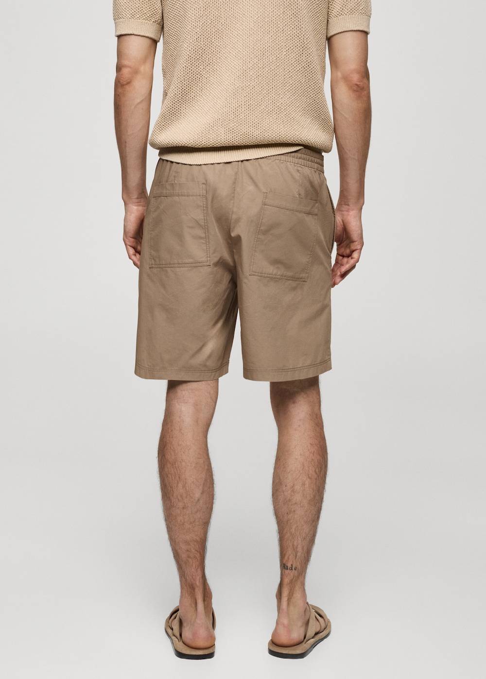 Mango Bermudashorts aus 100 % Baumwolle mit Kordel Saisonschlussverkauf