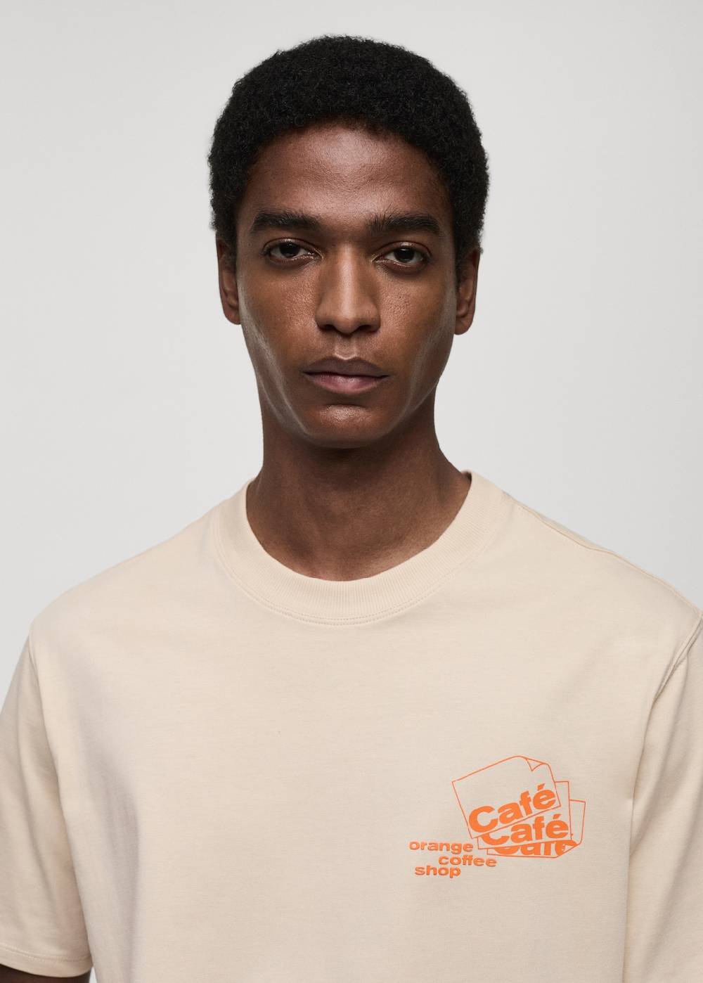 Mango Bedrucktes Baumwoll-T-Shirt Weihnachtsangebot