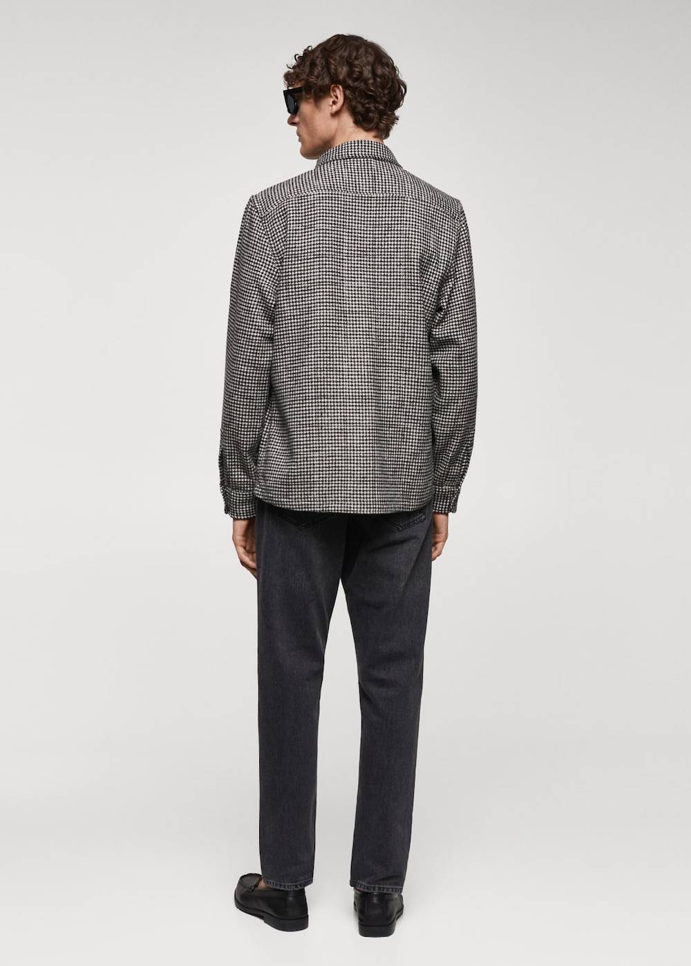 Mango Overshirt mit Hahnentrittmuster Vatertagsangebot
