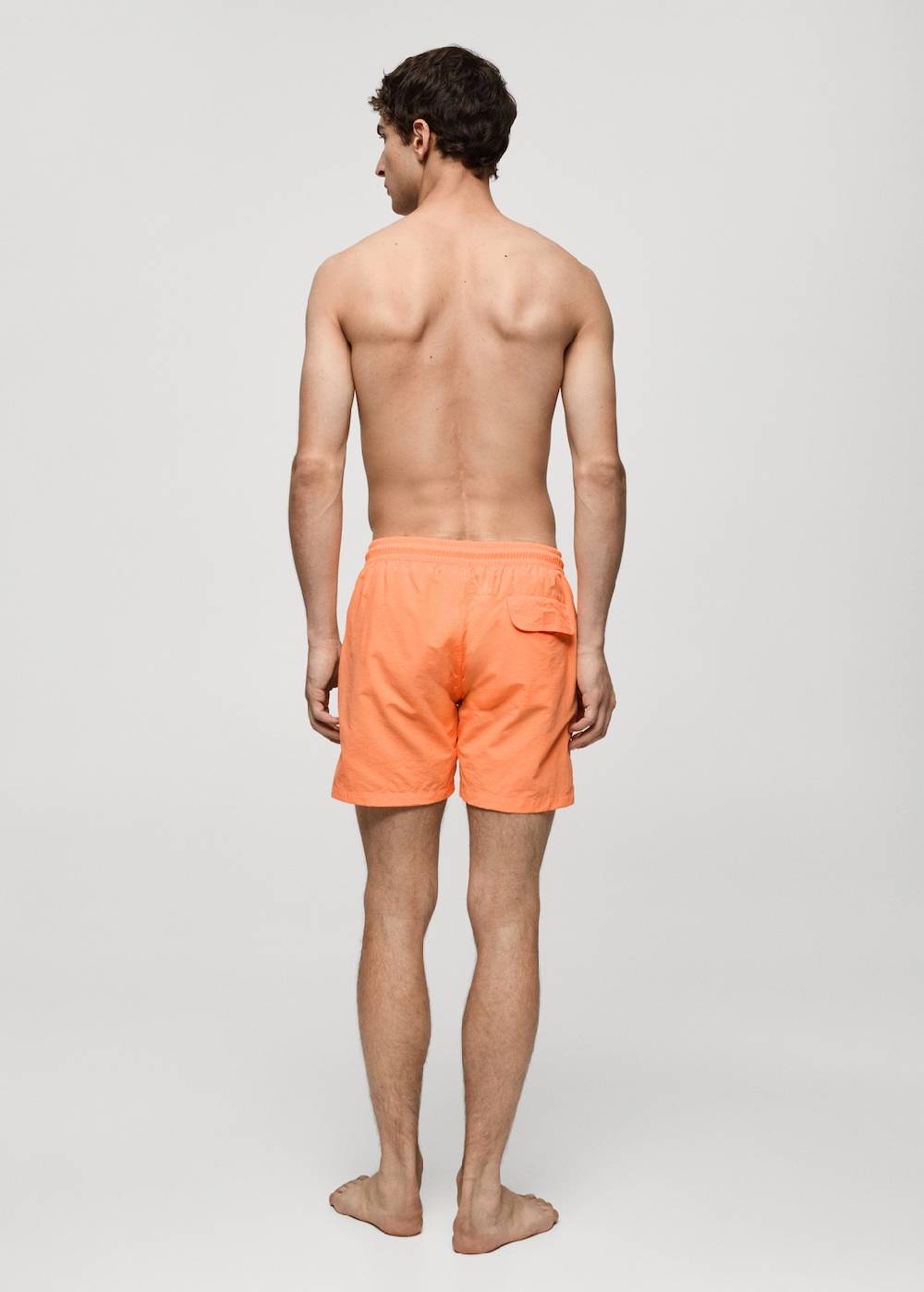 Mango Einfarbige Badeshorts mit Kordelzug Valentinstagsangebot