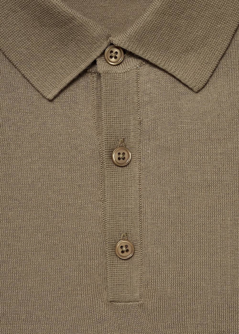 Mango Strick-Poloshirt aus 100 % Baumwolle Lagerräumung