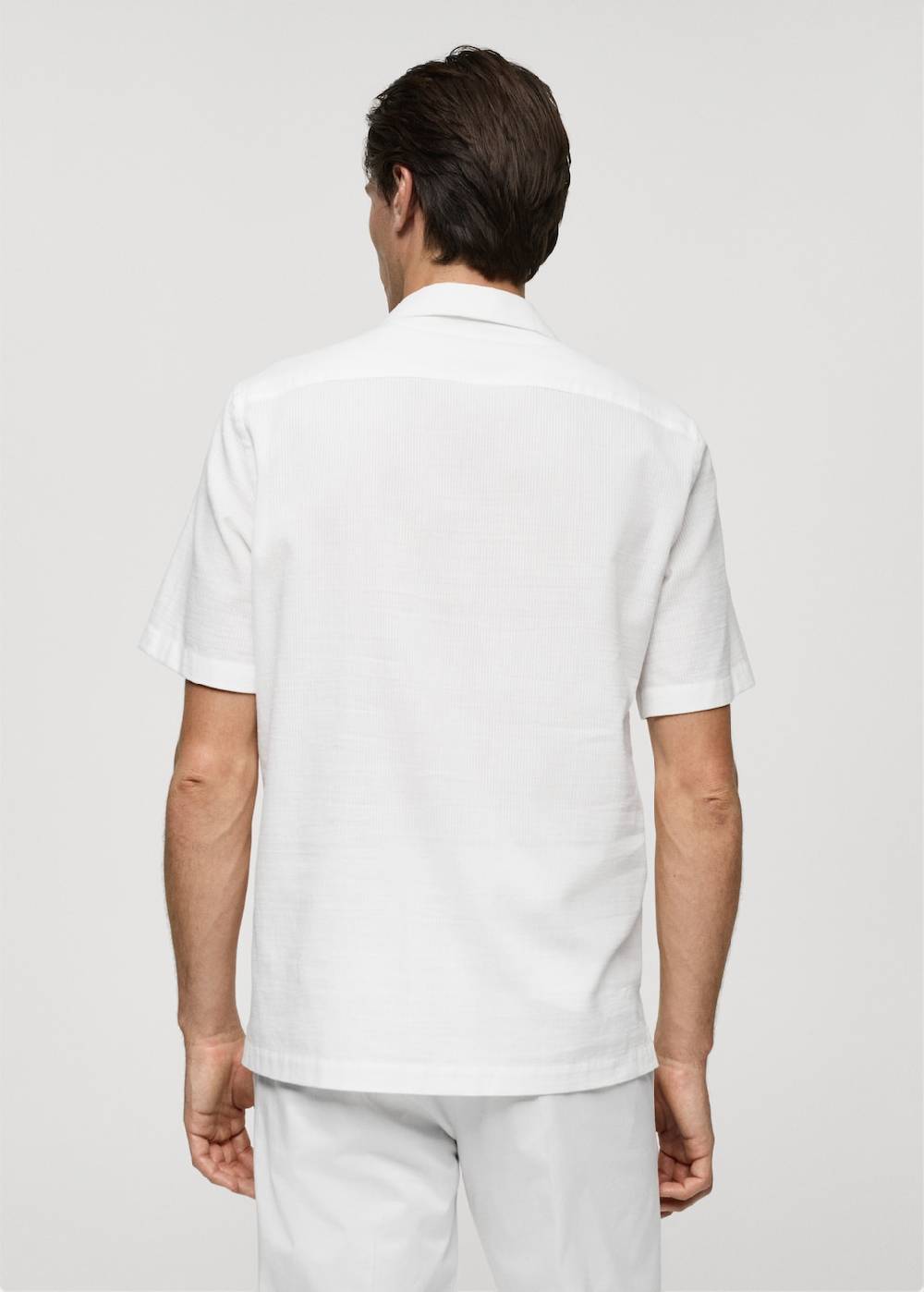 Mango Regular-Fit-Hemd aus 100 % Seersucker-Baumwolle Top Angebot