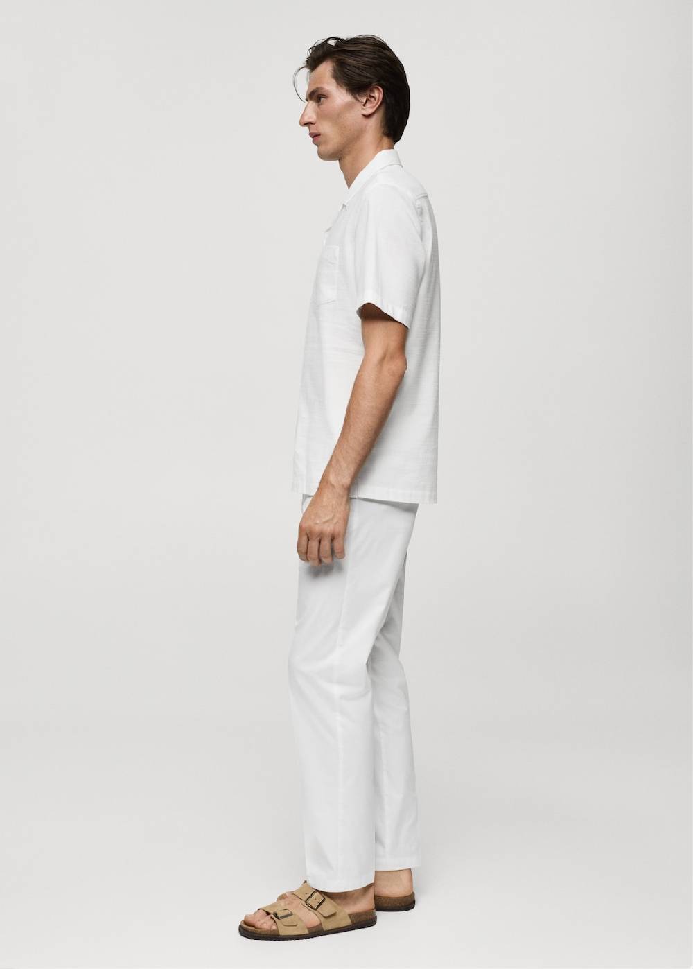 Mango Regular-Fit-Hemd aus 100 % Seersucker-Baumwolle Top Angebot