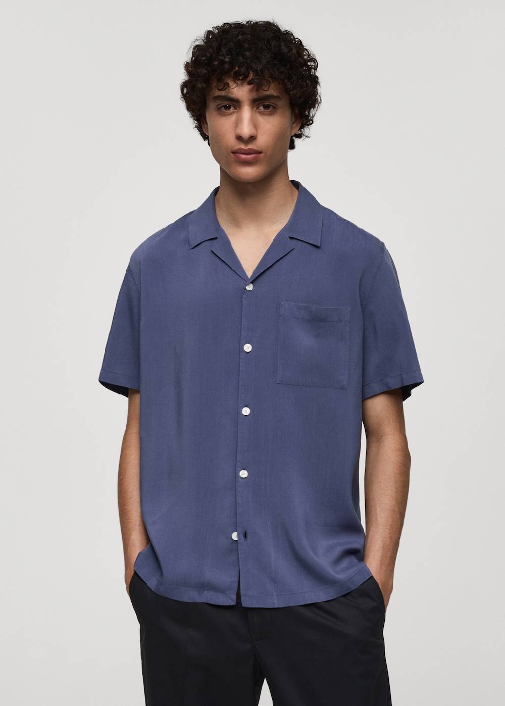Mango Regular-Fit-Hemd aus 100 % Tencel Neueste Mode