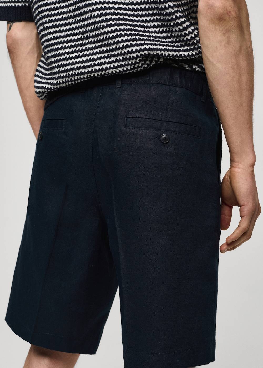 Mango Bundfalten-Bermudashorts aus 100 % Leinen Exklusive Angebote
