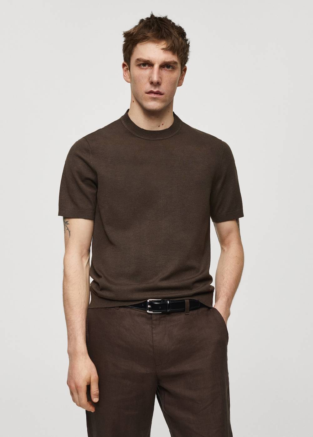 Mango Shirt aus Feinstrick Große Rabatte