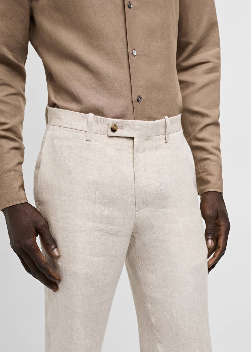 Mango Slim-Fit-Anzughose aus 100 % Leinen Saisonale Angebote