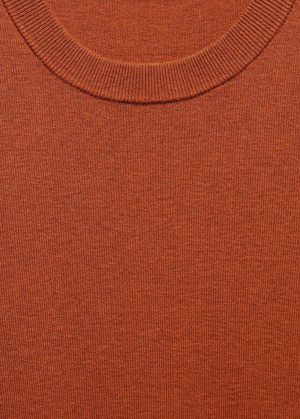Mango Strick-T-Shirt aus Baumwollgemisch Räumungsverkauf