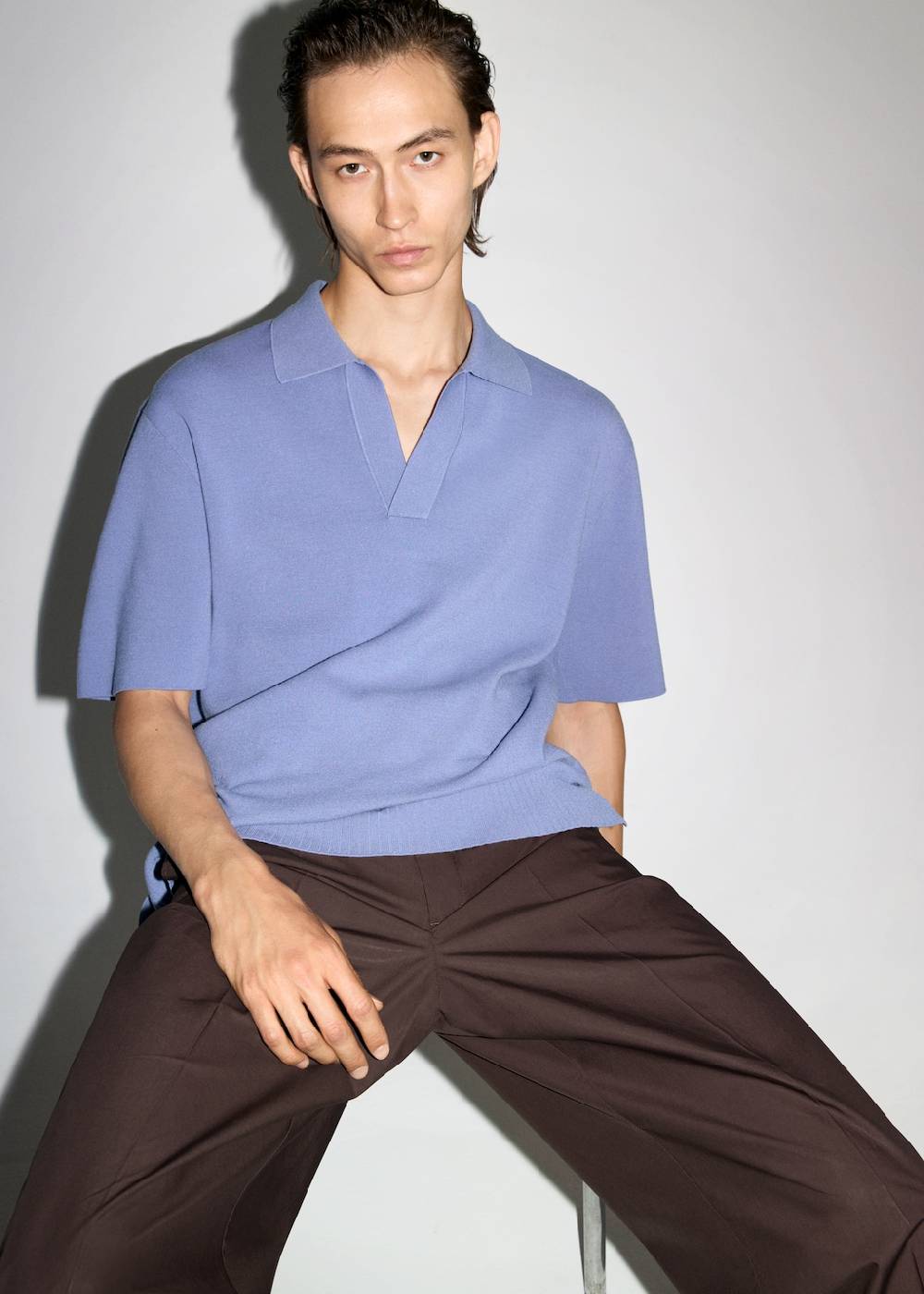 Mango Relaxed-Fit-Strickpoloshirt Kauf eins, bekomm eins gratis