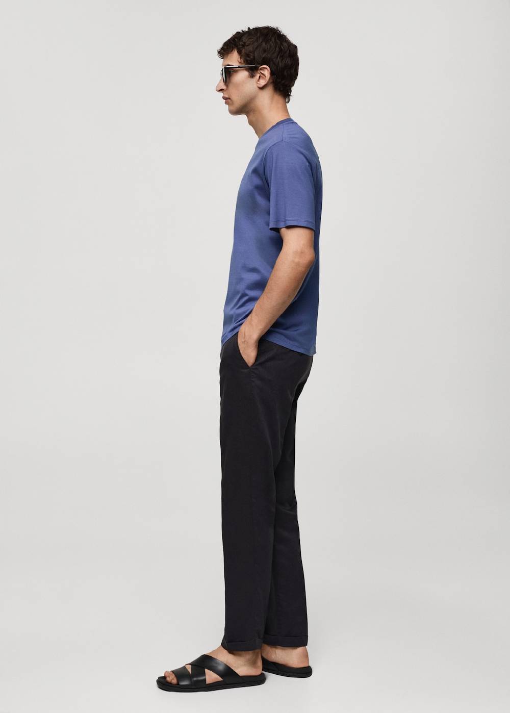 Mango Slim-Fit-T-Shirt aus 100 % Baumwolle Sonderangebote