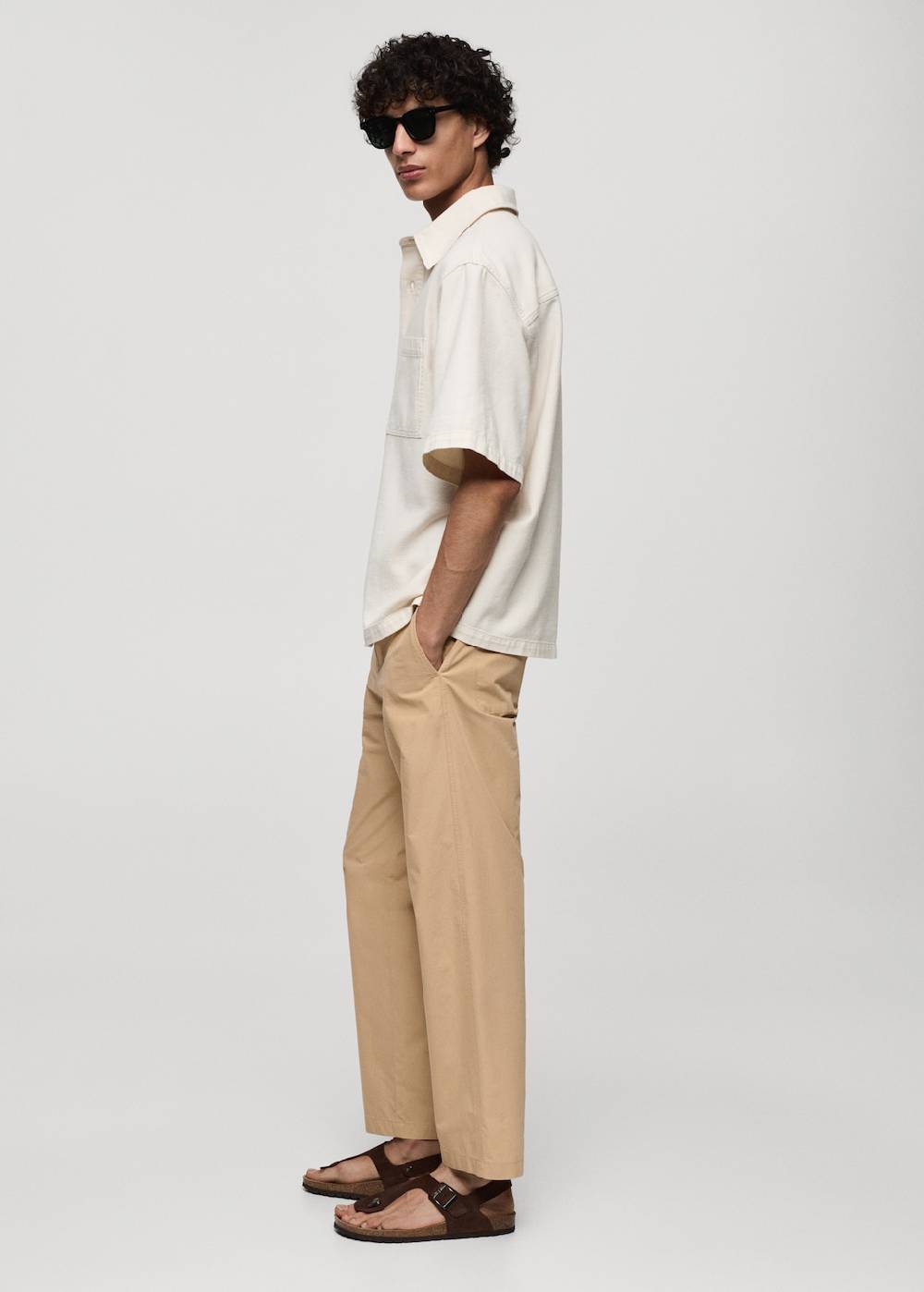Mango Baumwollhose mit Kordel Riesige Ersparnisse