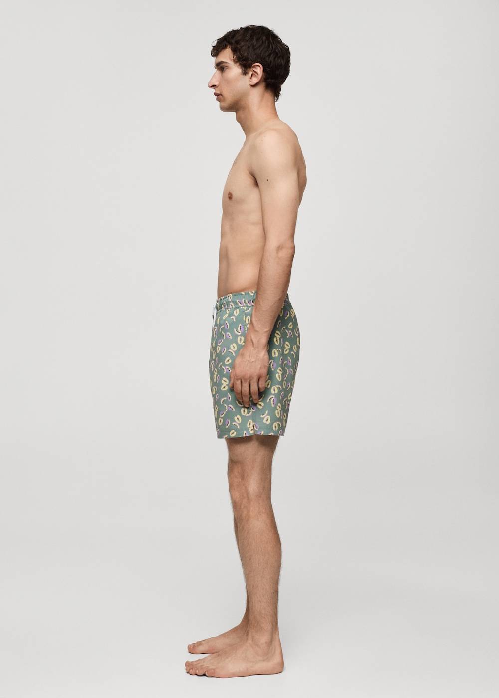 Mango Badeshorts mit Papaya-Print Tiefpreis