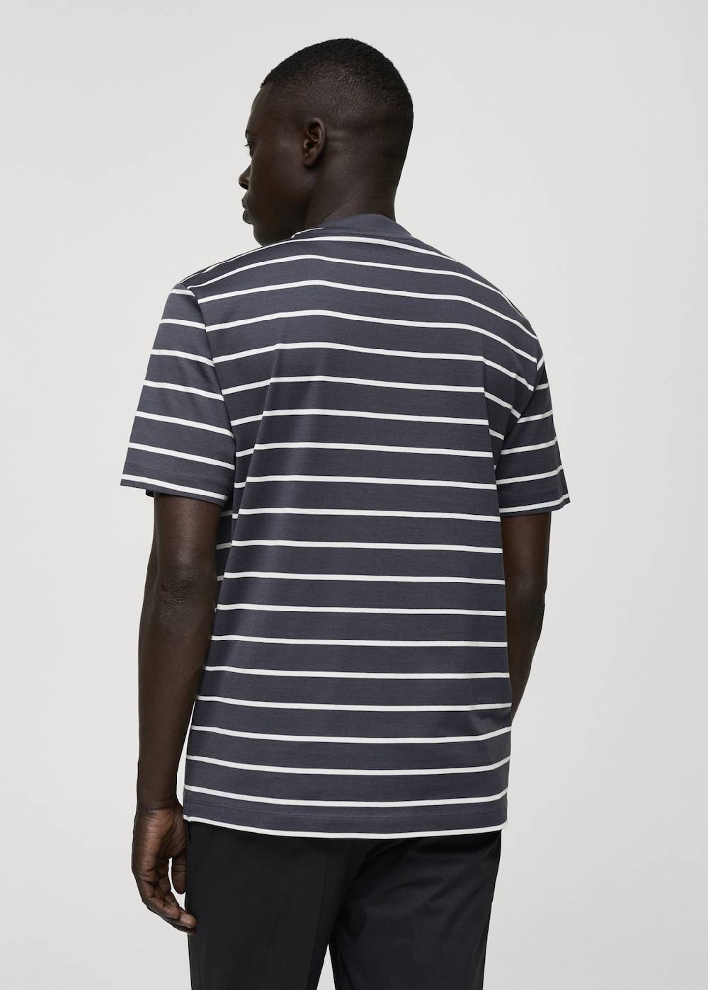 Mango Gestreiftes Baumwoll-Shirt Super Sparpreis