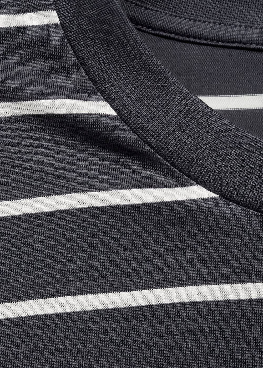 Mango Gestreiftes Baumwoll-Shirt Super Sparpreis