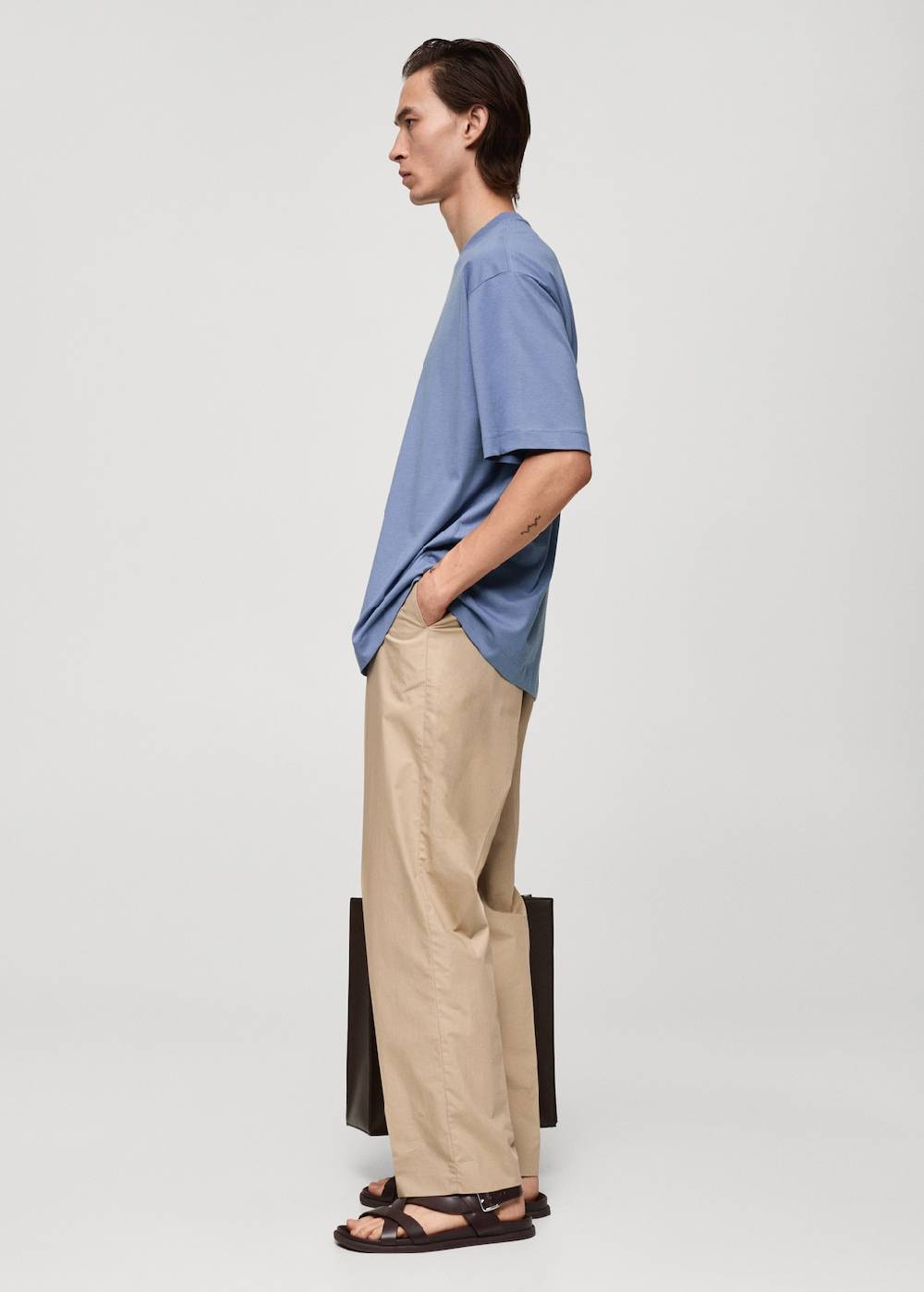 Mango Oversized-T-Shirt aus 100 % Baumwolle Neueste Stile