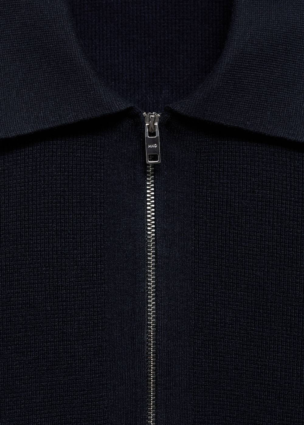 Mango Strick-Poloshirt mit Reißverschluss Bis zu 60% Rabatt
