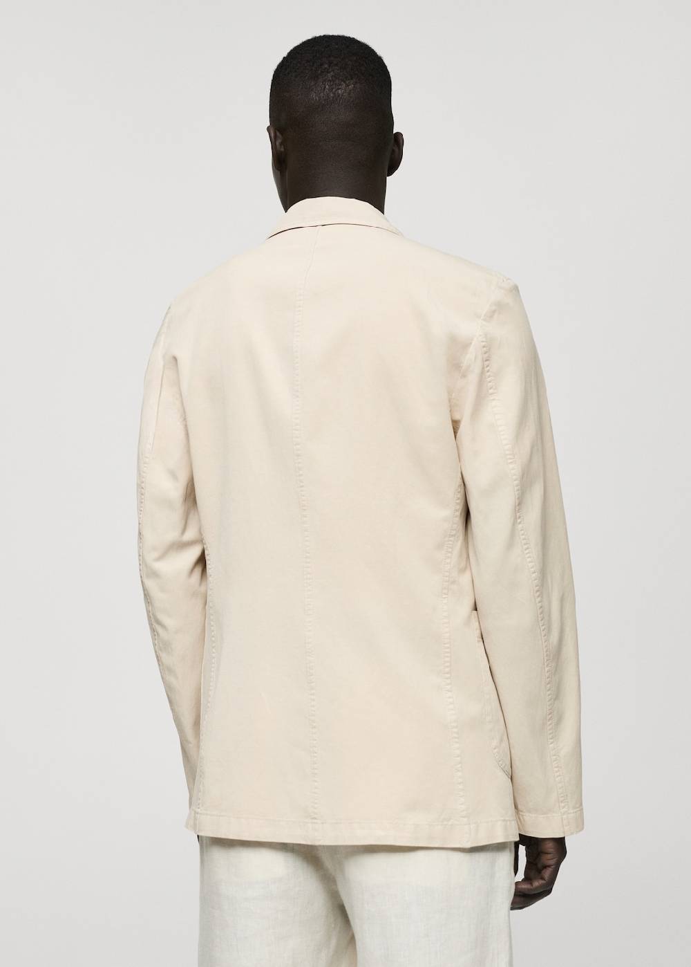 Mango Slim Fit Blazer aus Leinen mit Baumwolle Bis zu 65% Rabatt