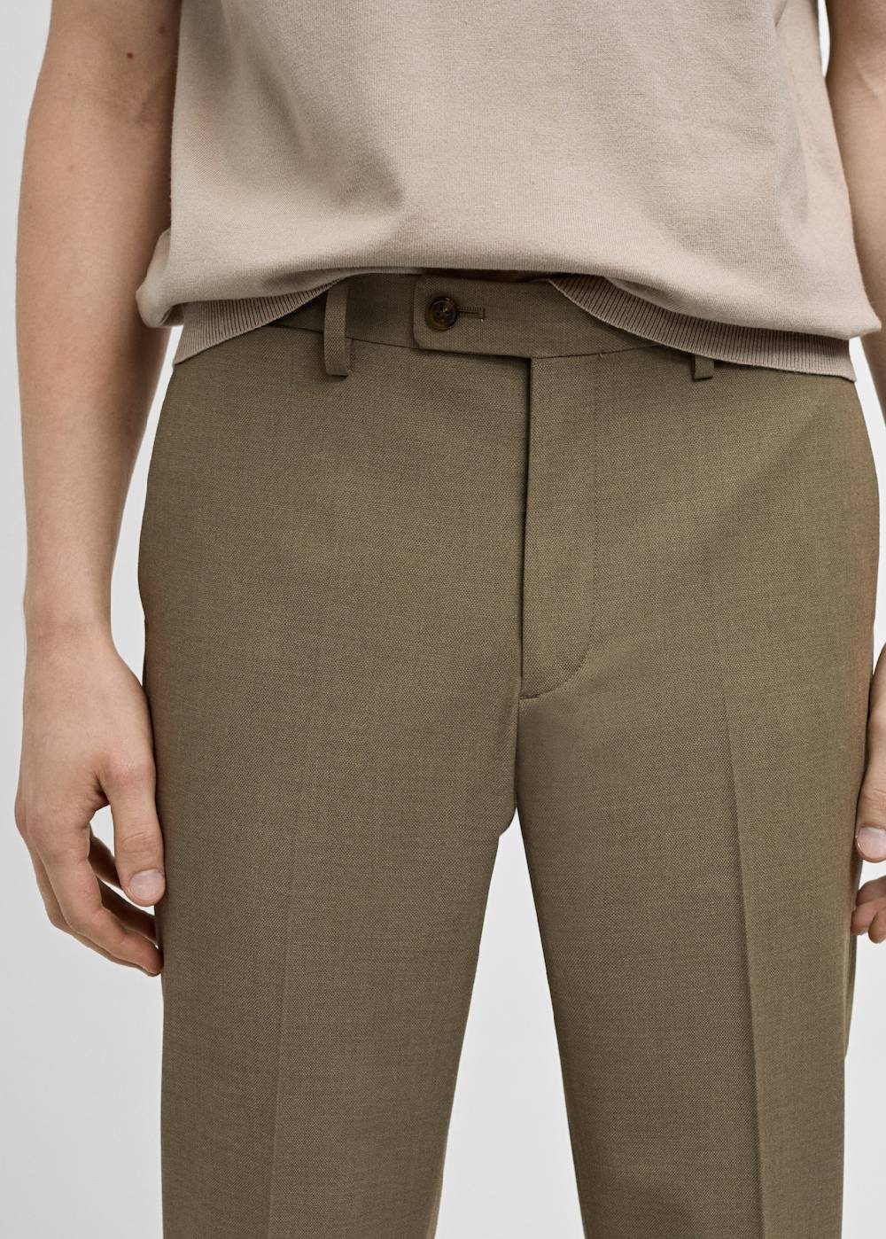 Mango Slim Fit-Anzughose aus Stretchstoff Vierteljährliche Förderung