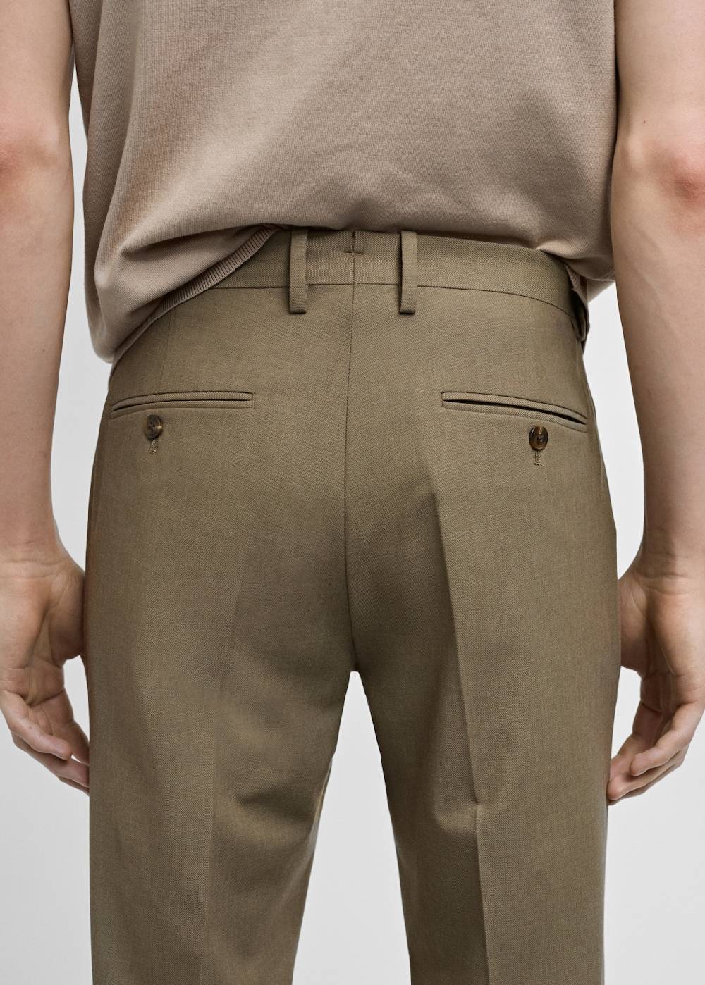 Mango Slim Fit-Anzughose aus Stretchstoff Vierteljährliche Förderung