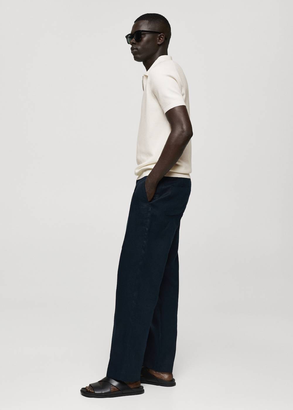 Mango Strick-Poloshirt mit Reißverschluss Discount Store für neue Produkte