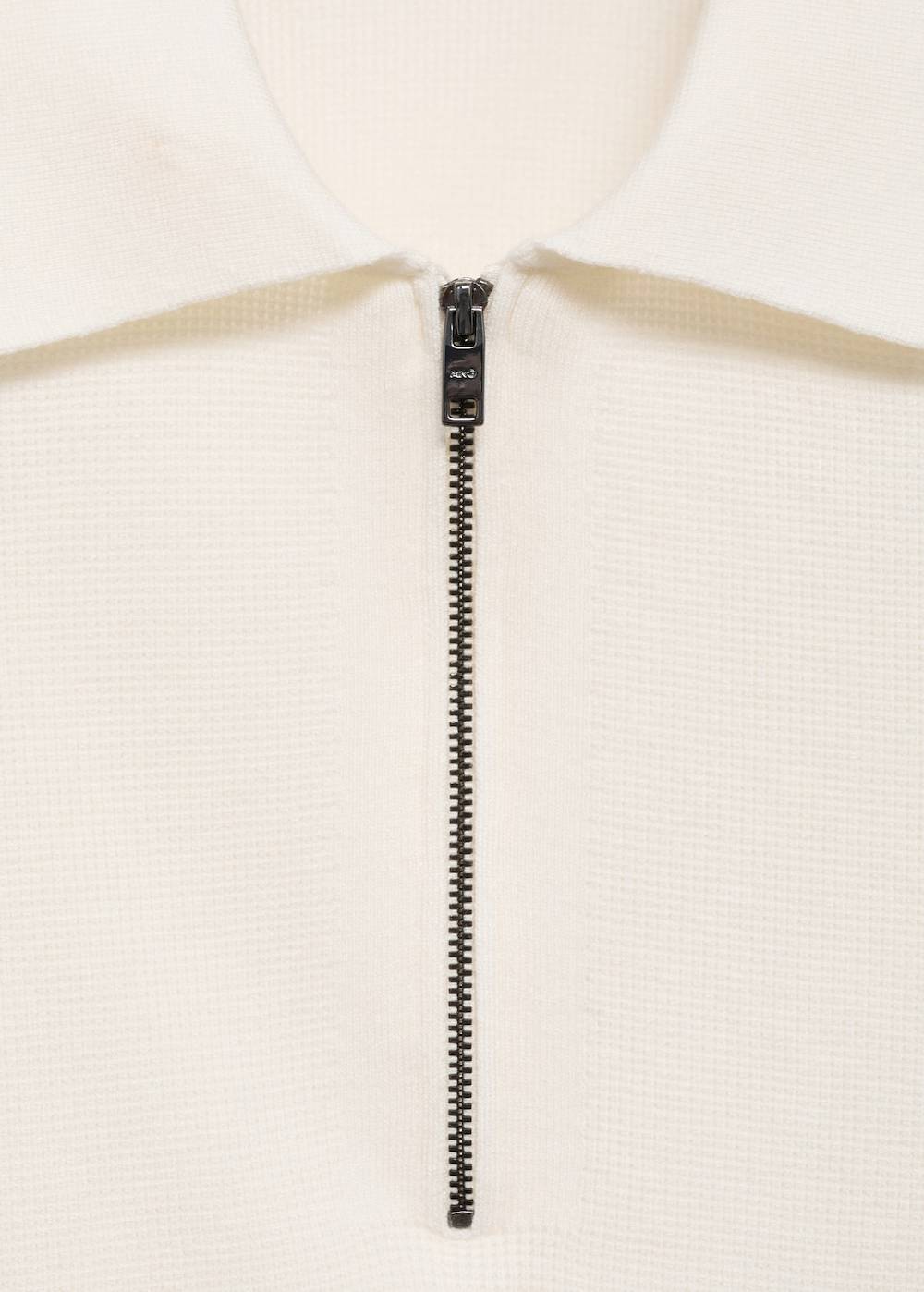 Mango Strick-Poloshirt mit Reißverschluss Discount Store für neue Produkte