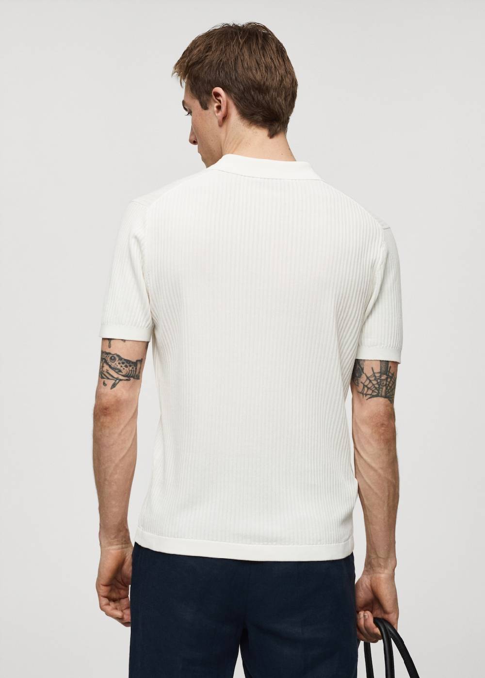 Mango Strick-Poloshirt aus Baumwolle Nur noch ein Tag übrig